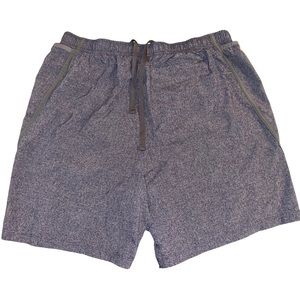 Road Runner Mens Heather Blue Perfect Fit Shorts w/Side Pockets Drawstring Large